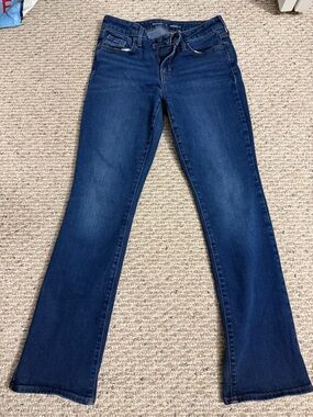 Old Navy Mid Rise Kicker Dark Blue Women's Bootcut Jeans